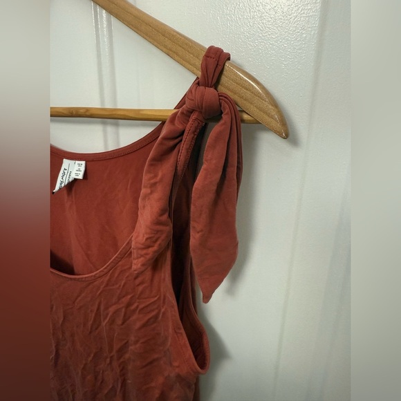 Women’s And Other Stories Burnt Orange Tie Strap Tank Top Size 6 Casual Comfy - Picture 4 of 7